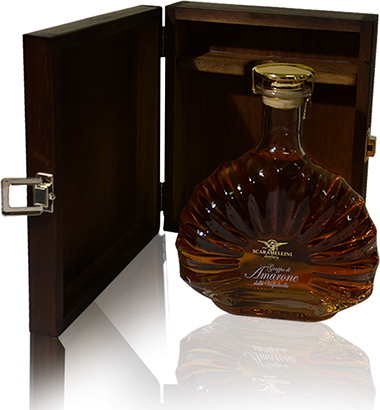 Grappa di Amarone - Holzkästchen - Scaramellini